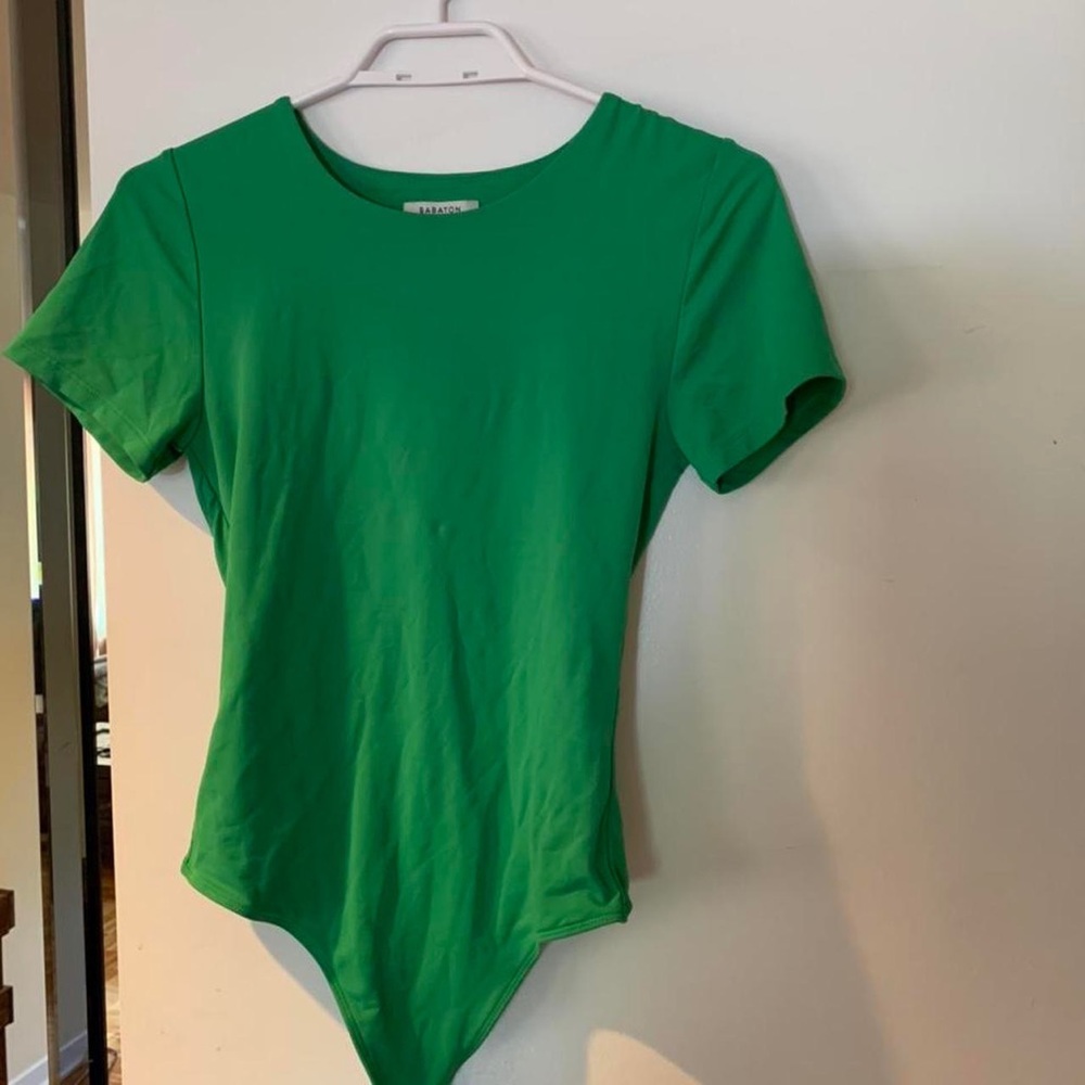 Green Aritzia bodysuit